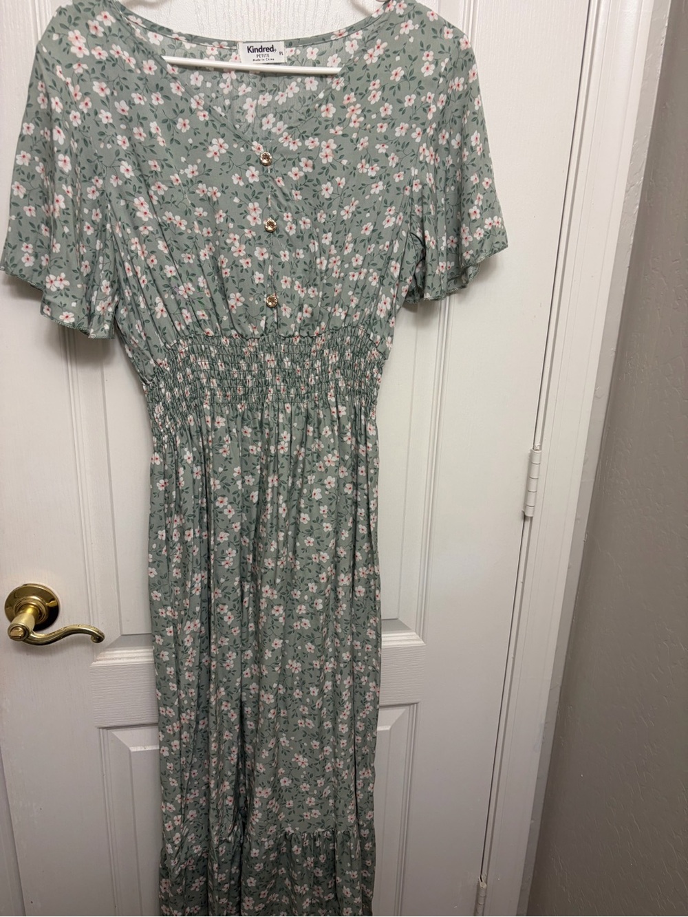 KindredGreen Floral Maxi Dress